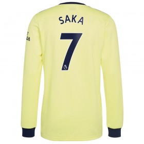 Arsenal Bukayo Saka 7 Maglia Trasferta 2021/2022 Manica Lunga
